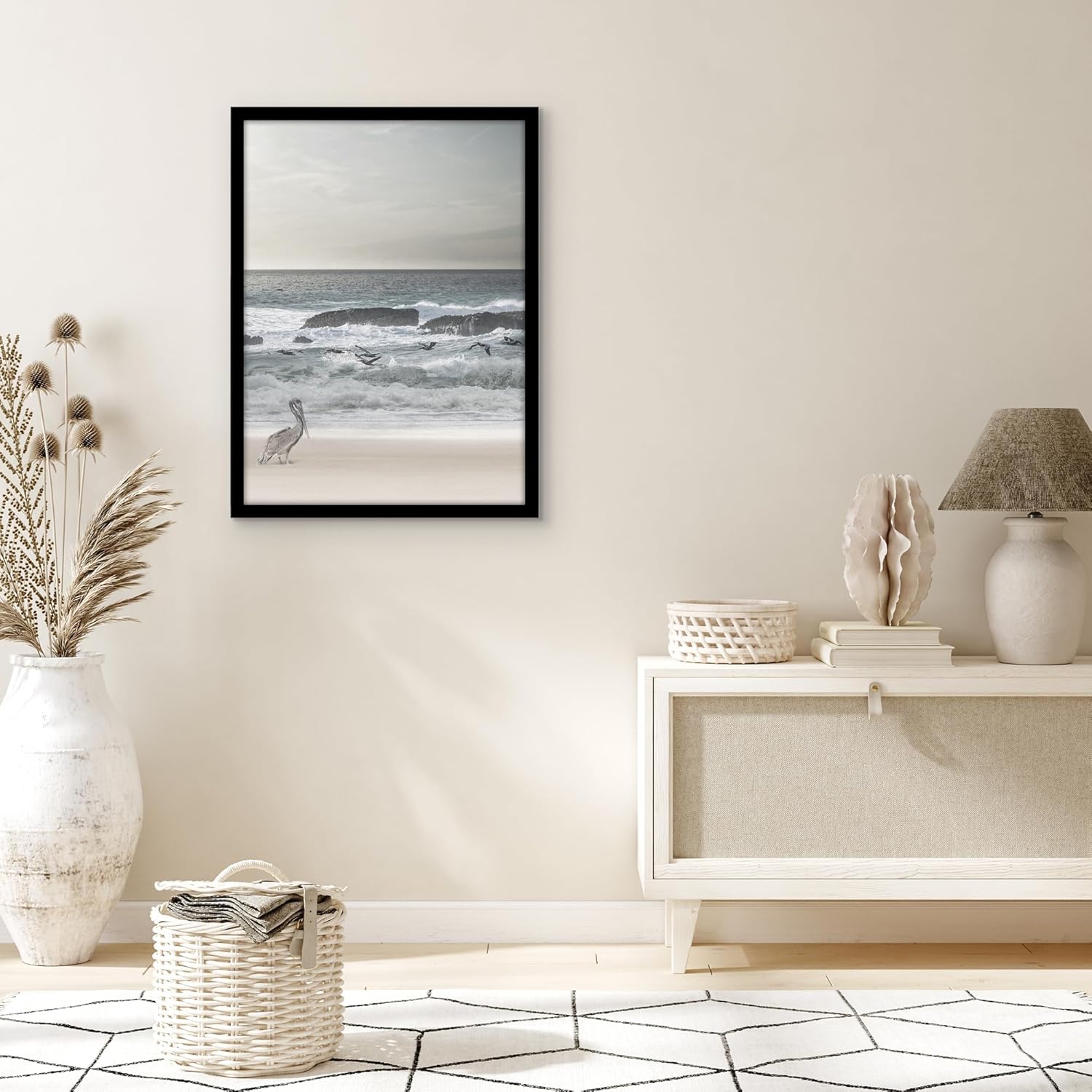 Americanflat 19x26 Picture Frame with Polished Plexiglass - Black Picture Frame - Wide Photo Frames Made of Engineered Wood for Vertical or Horizontal Wall Display - Epic Collection - Black