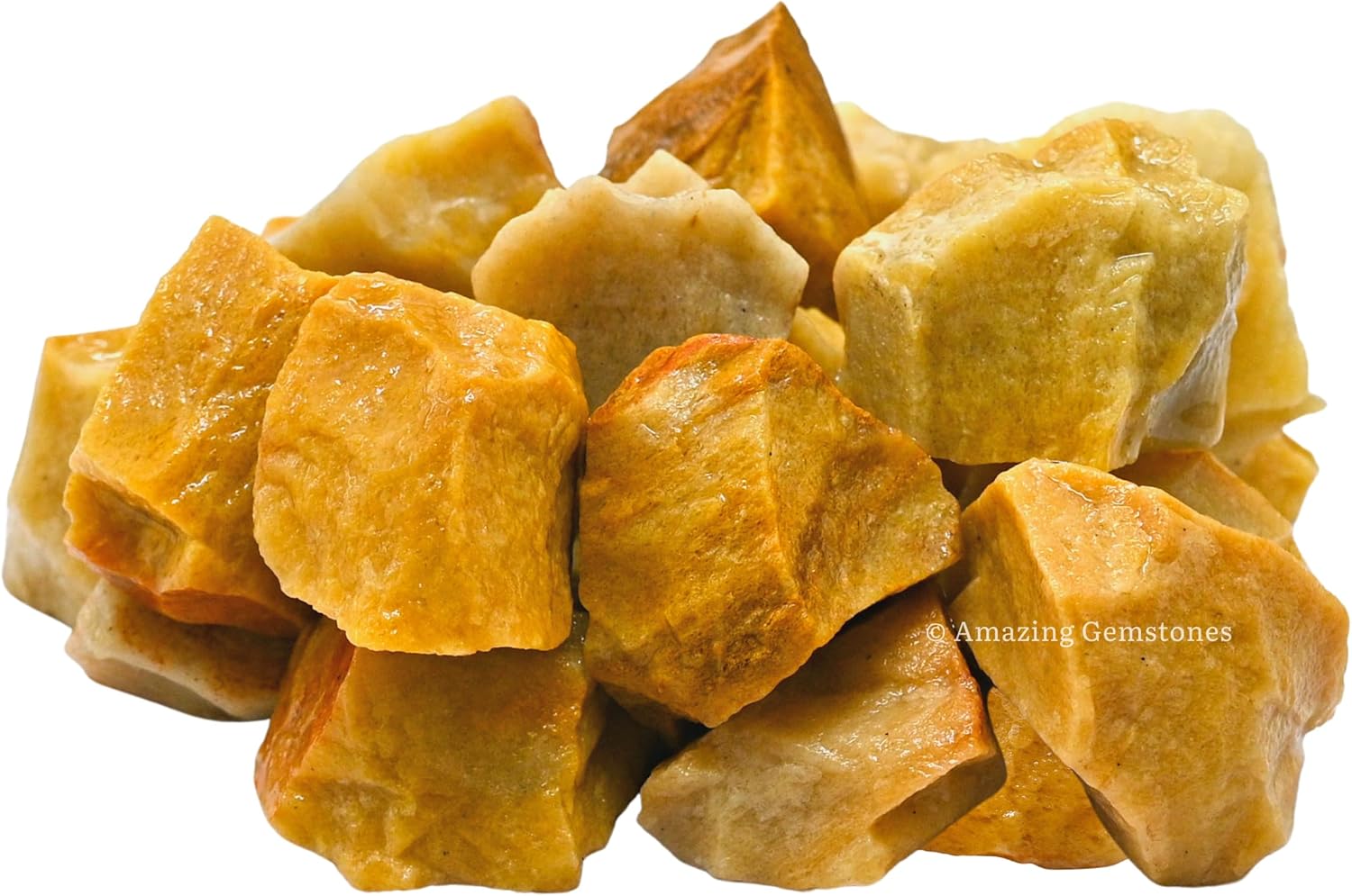 Amazing Gemstone Yellow Jasper Raw Crystals and Healing Stones, Natural Rocks for Tumbling and DIY Raw Stones and Crystals (1 LB)