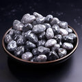 Polished Yooperlite Crystal Chips Set, 0.4", 128 Pcs - Handpicked Tumbled Stones and Crystals Bulk for Healing, Reiki, Meditation, Witchcraft and Home Decor