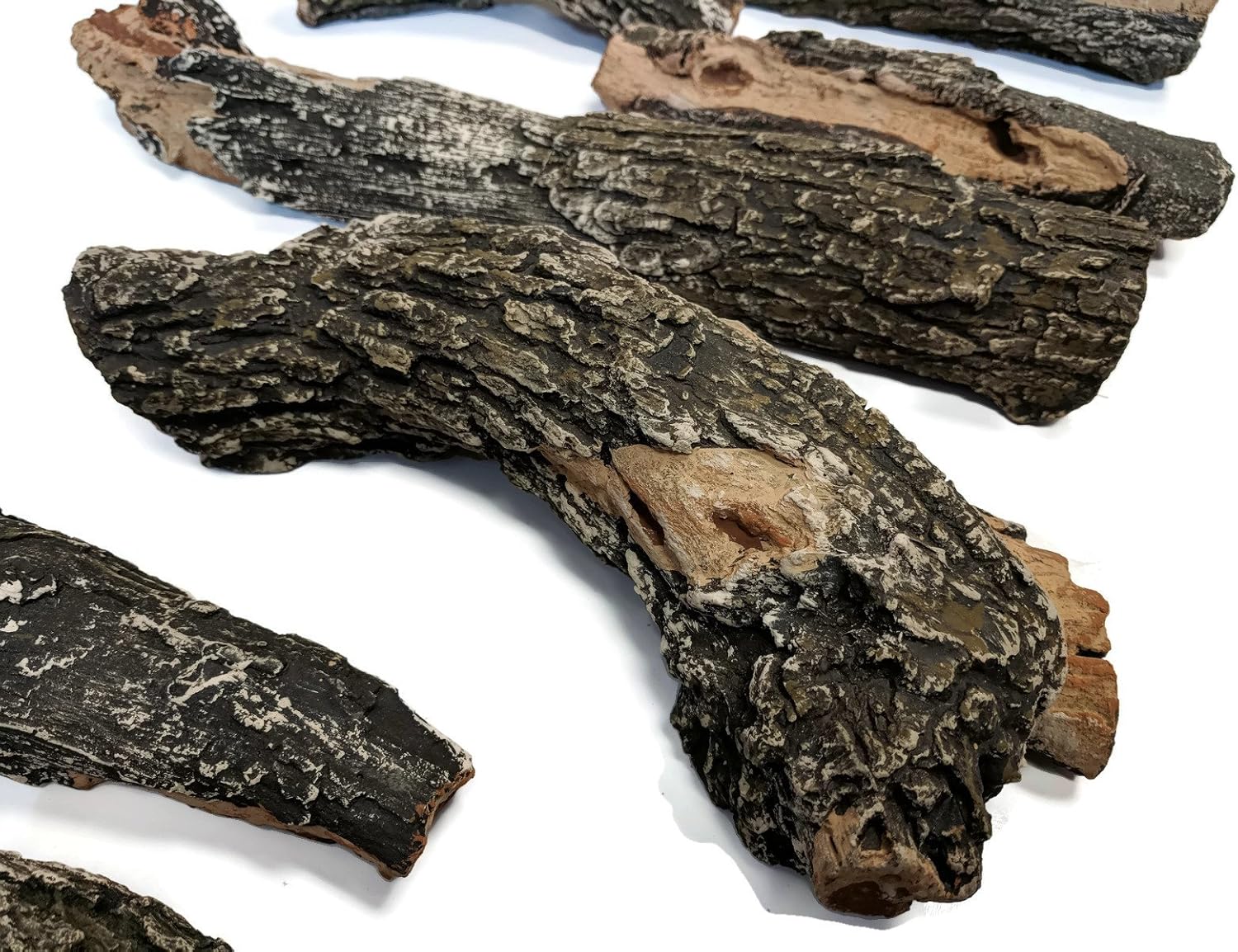 Midwest Hearth Deluxe Decorative Branch and Twig Set | Cast from Real Logs and Hand Painted in USA (Oak 9-Piece)