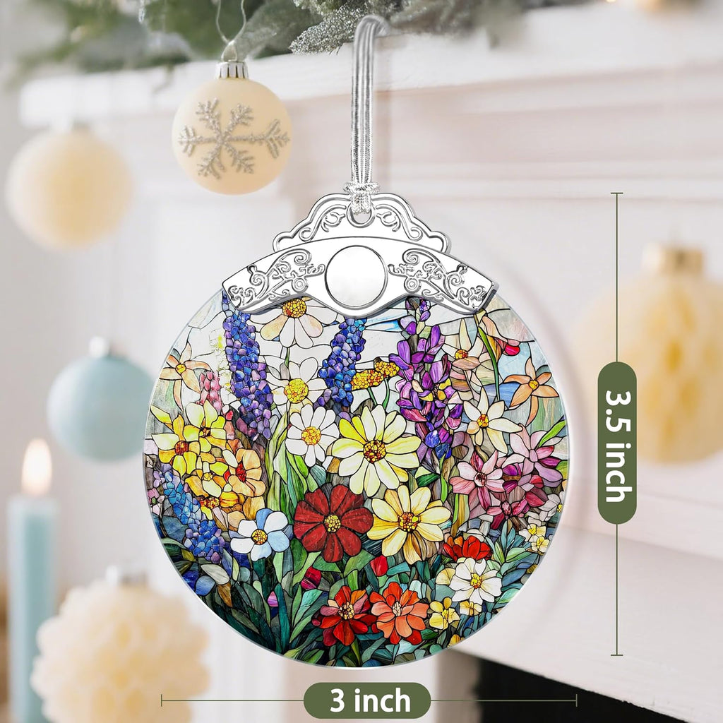 Christmas Ornament, Christmas Tree Ornaments, Keepsake Ornaments, Holiday Decor, Holiday & Xmas Gifts, Housewarming Gift, Gifts for Flower Lovers & Nature Lovers - Wildflower-Theme