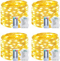 Upgraded 4Pack 280Ft 800 LED Fairy Lights Battery Operated with Remote & Timer, Waterproof Christmas String Lights Outdoor Indoor, Battery Twinkle Lights for Bedroom, Xmas, Parties, Tree, Garden Decor