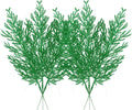 Christmas Glitter Stems 24pcs Artificial Pine Tree Picks for Christmas Tree Ornaments fillers, DIY Xmas Wreath, Crafts, Garland, Holiday, Party, Wedding and Home Decoration (Green)