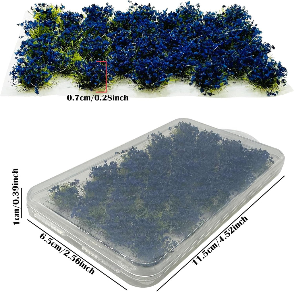 Woohome WoohomeArtificial Grass Clusters Simulation Flower Cluster Decoration Flower Cluster Vegetation Groups Mini Plant Tuft Railway Model Cluste for DIY Model Train Landscape Railroad Scenery