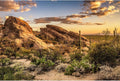 Desert Mountain Reptile Tank Background Sunset Rock Mountain Gobi Aquarium Background Blue Sky Gobi Barren Thorns Mountain Reptile Enclosure Backgrounds Cactus Mountain Fish Tank Backgrounds 48x24in