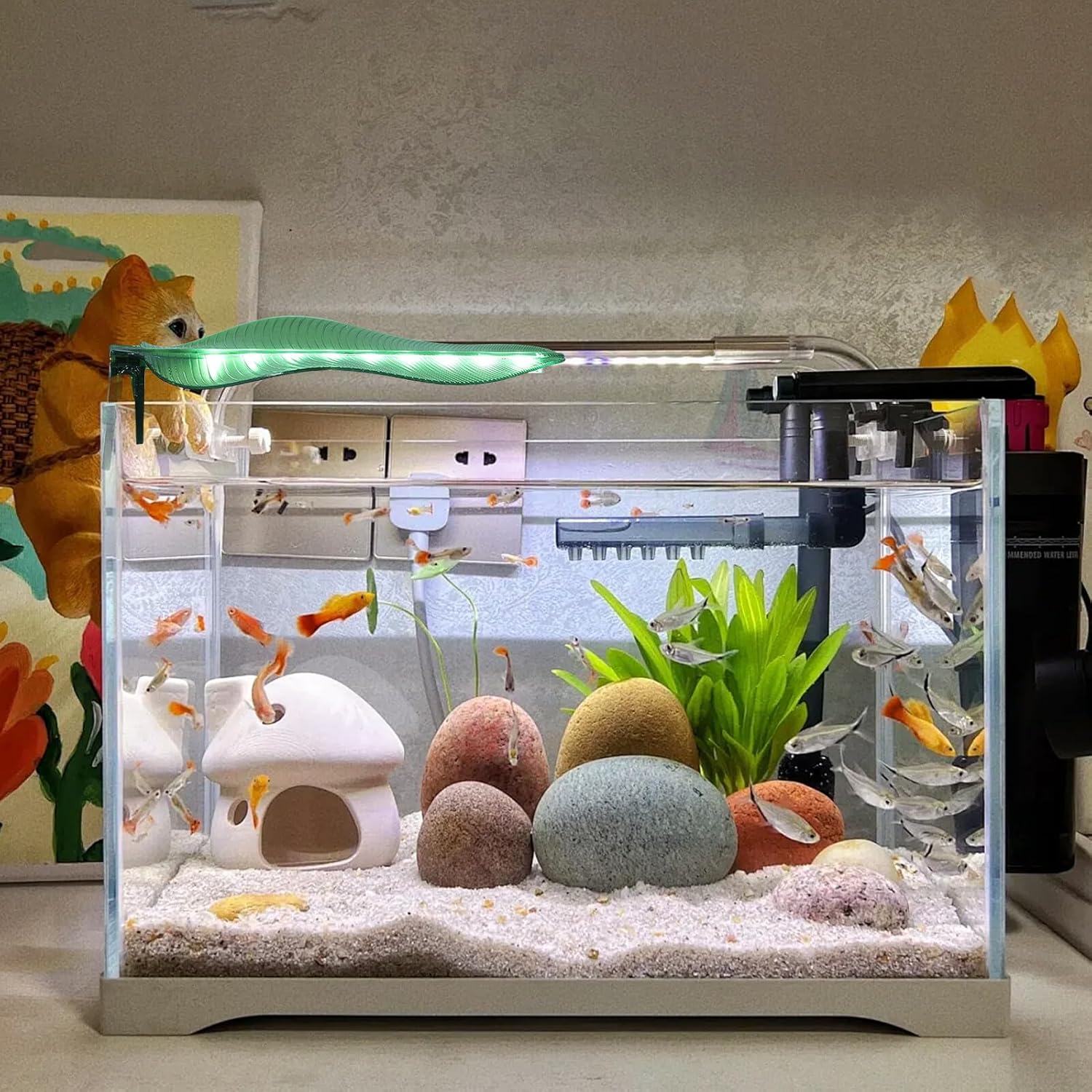 BESPORTBLE High Brightness USB-Powered LED Aquarium Lamp with Design for Small Fish Tanks Energy-efficient Lighting for Vibrant Aquatic Display and Flexible Installation