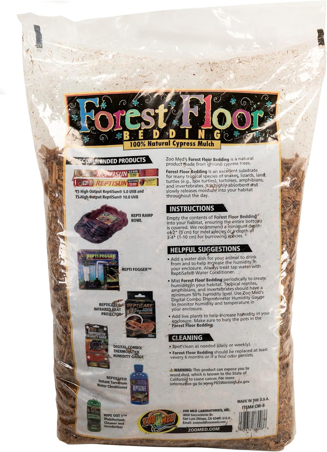 Zoo Med Forest Floor Bedding, 8qt