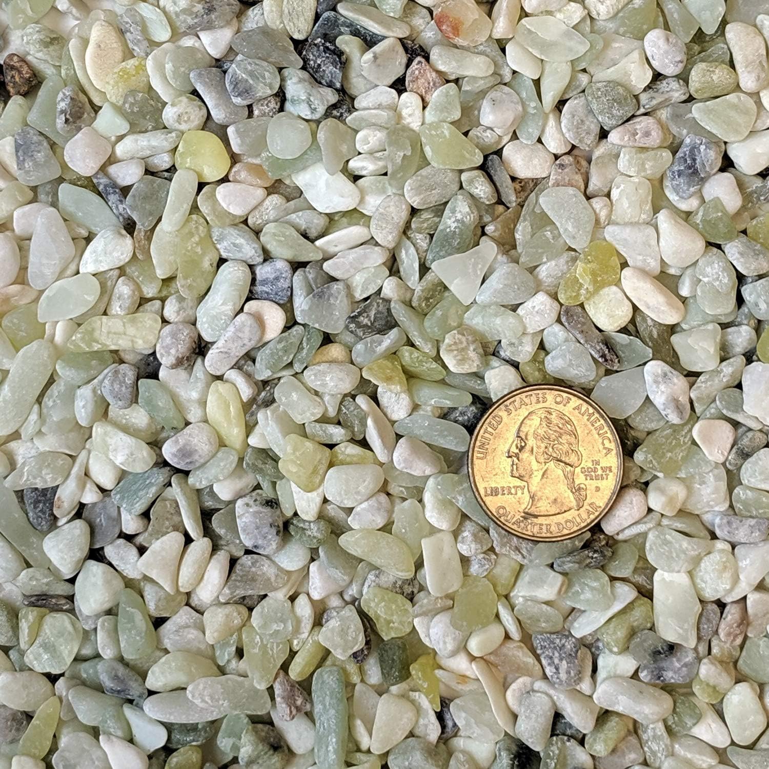 Midwest Hearth Decorative Jade Bean Pebbles 1/5" Size (10-lb Bag)
