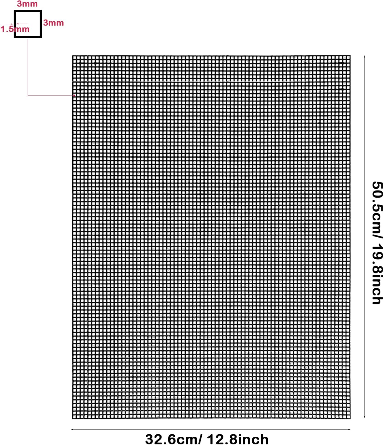 Allazone Plastic Mesh Sheets for Embroidery, 5 PCS 13 x 19.7In Black Mesh Fish Tank Divider and 10 PCS Binding Bars Sliding Bars for Fish Tank, Embroidery Crafting Knit Crochet Projects