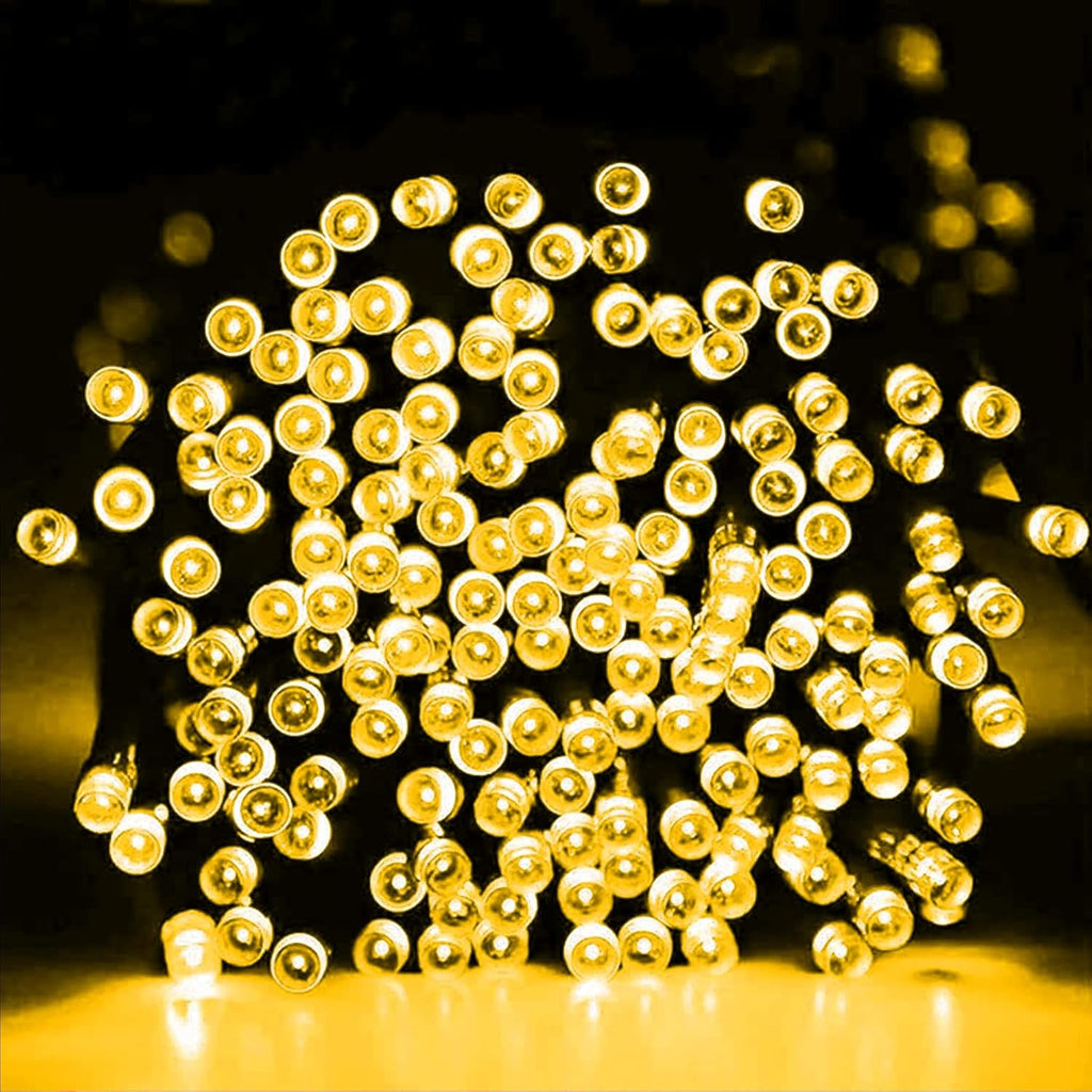 Dazzle Bright Christmas String Lights, 100 LED 33 FT Connectable Fairy Lights with 8 Modes, Waterproof Christmas Decorations for Indoor Outdoor Holiday Party Home Tree Decor (Warm White)
