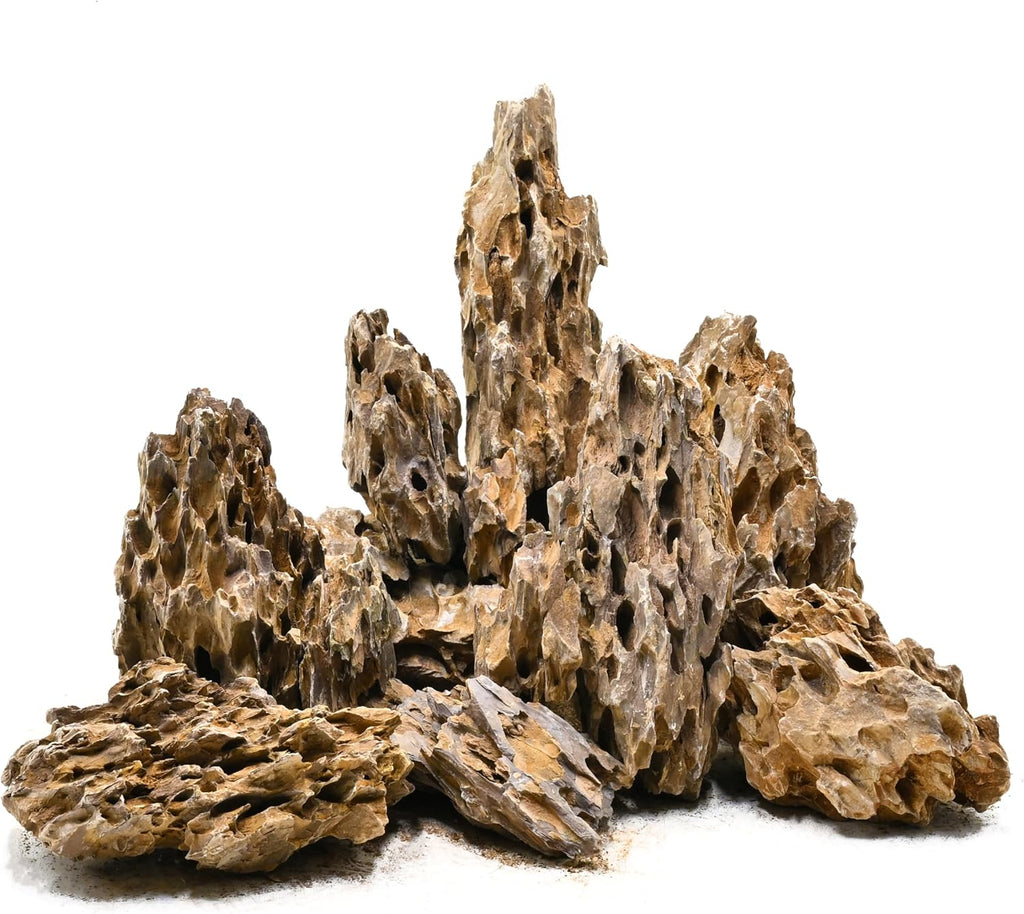 Natural Rock Stone 20lb Aquarium Rocks for Aquarium Landscaping Models and PH Neutral Rocks Aquascaping Stones for Terrariums-2-8 inches