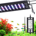 SEAOURA Aquarium Light for Fish Tanks, 24-30in Full Spectrum LED Lights with Temp Alarm, 3 Timers Auto On/Off with Memory Function, WRGB Custom, 20 Level Dimmable Brightness for Freshwater Plants