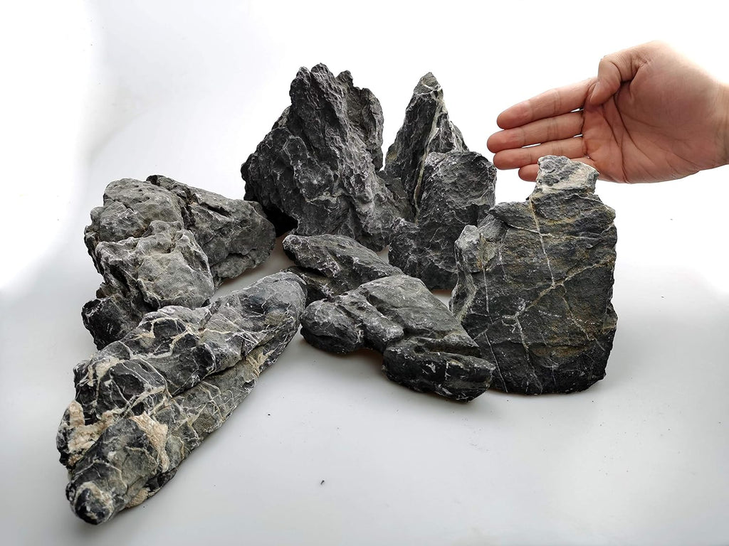 Voulosimi 12 lb Seiryu Rock Stone for Aquariums, Landscaping Model,Tank Decoration