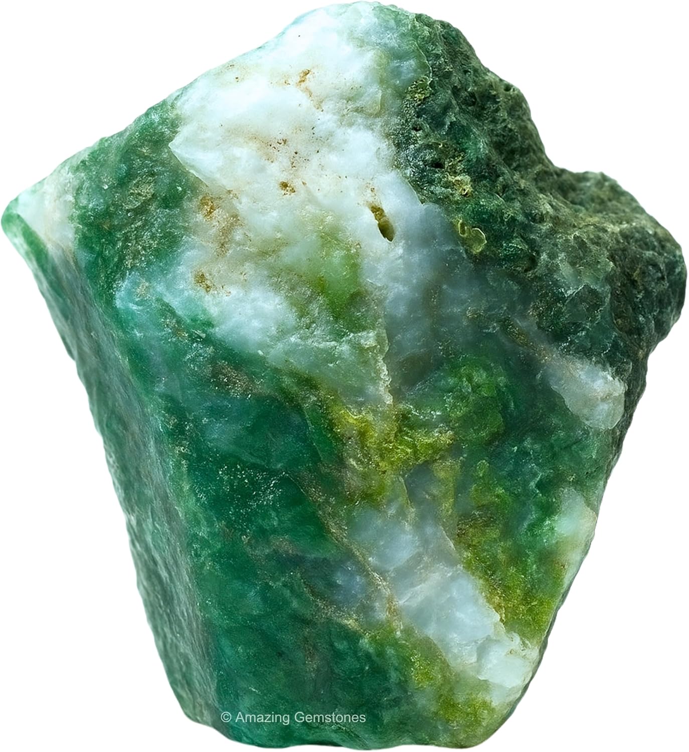 Amazing Gemstone 2 Pieces Moss Agate Raw Crystals and Healing Stones, Natural Rocks for Tumbling and DIY Raw Stones and Crystals