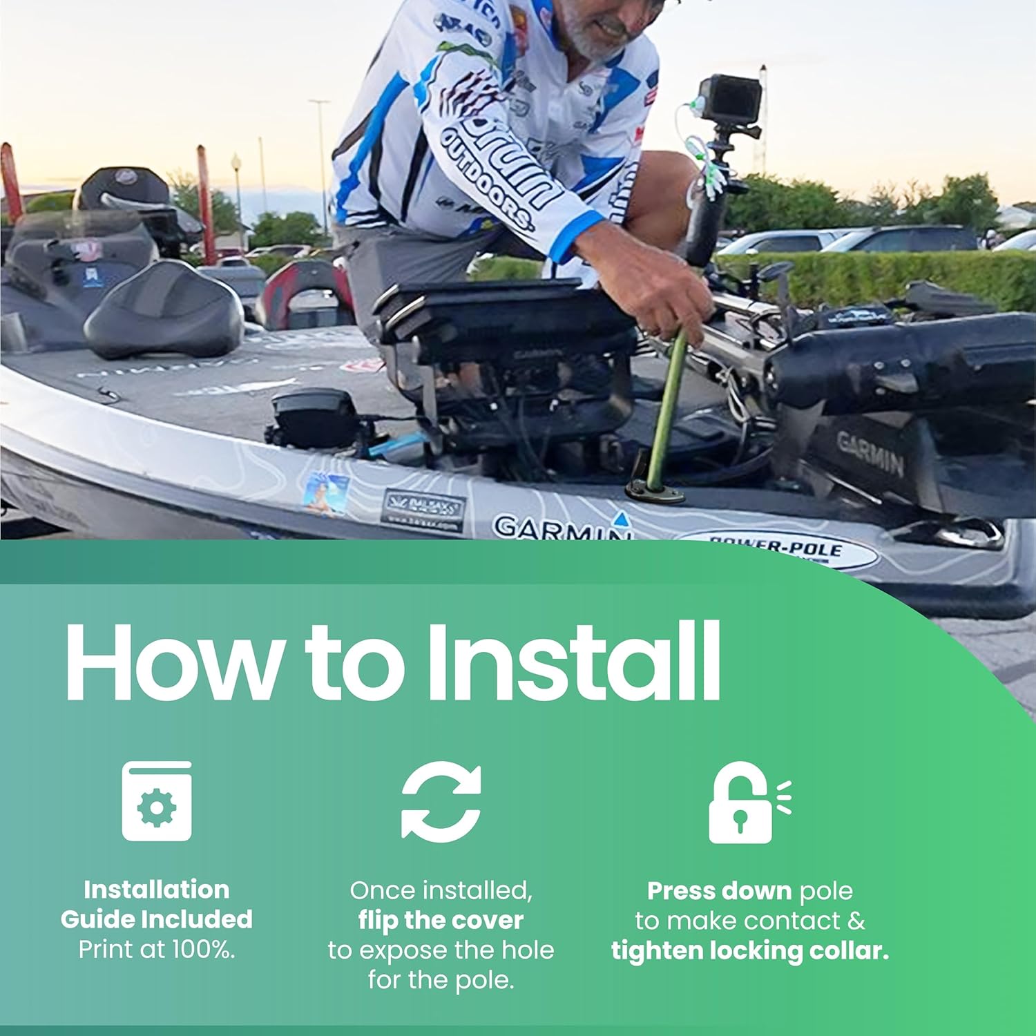 YOLOtek Veteran Owned - PERKO Port Kit (Teardrop) - Threaded Base Secure Boat Navigation Lights for Stern or Bow - Boat Accessories