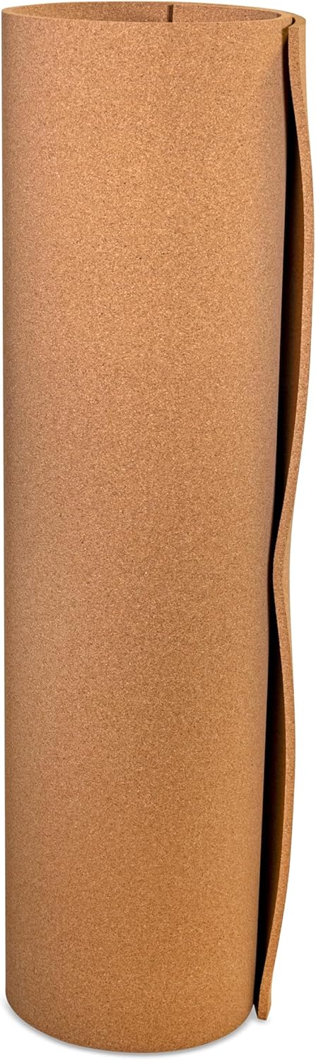 Manton Cork Standard Grade Cork Sheet - 4' x 8' x 1/2", 100% Natural Material for Bulletin Boards, Decorative Photo and Message Push Pin Displays - Perfect for Home, School, and Office