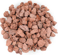 Onlyfire Red Lava Rock 10 Pounds Volcanic Lava Stones for Indoor Outdoor Fire Pits Fireplaces Gas Grill and Landscaping, 0.8-1.2 Inch