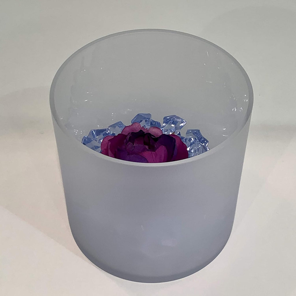 WGV Cylinder Vase Bulk, Width 6", Height 6", Frosted Floral Glass Container, Candle Holder for Wedding Centerpiece, Party Event, Home Office Decor, 12 Pieces