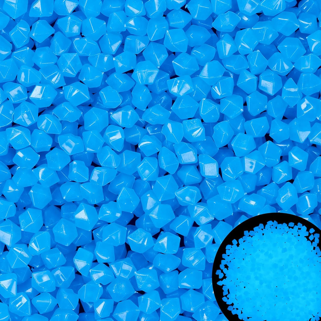 850pc Luminous Pebble Stones Glowing Rocks Indoor Outdoor Decor Luminous Stone for Garden Patio Aquarium Walkway Driveway(Blue)