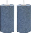 AQUANEAT Aquarium Air Stone 4x2 inch 2 Pack, Large Airstone, Aerator Bubble Diffuser, Air Pump Accessories for Aquariums, Hydroponic, Ponds and Fish Tanks