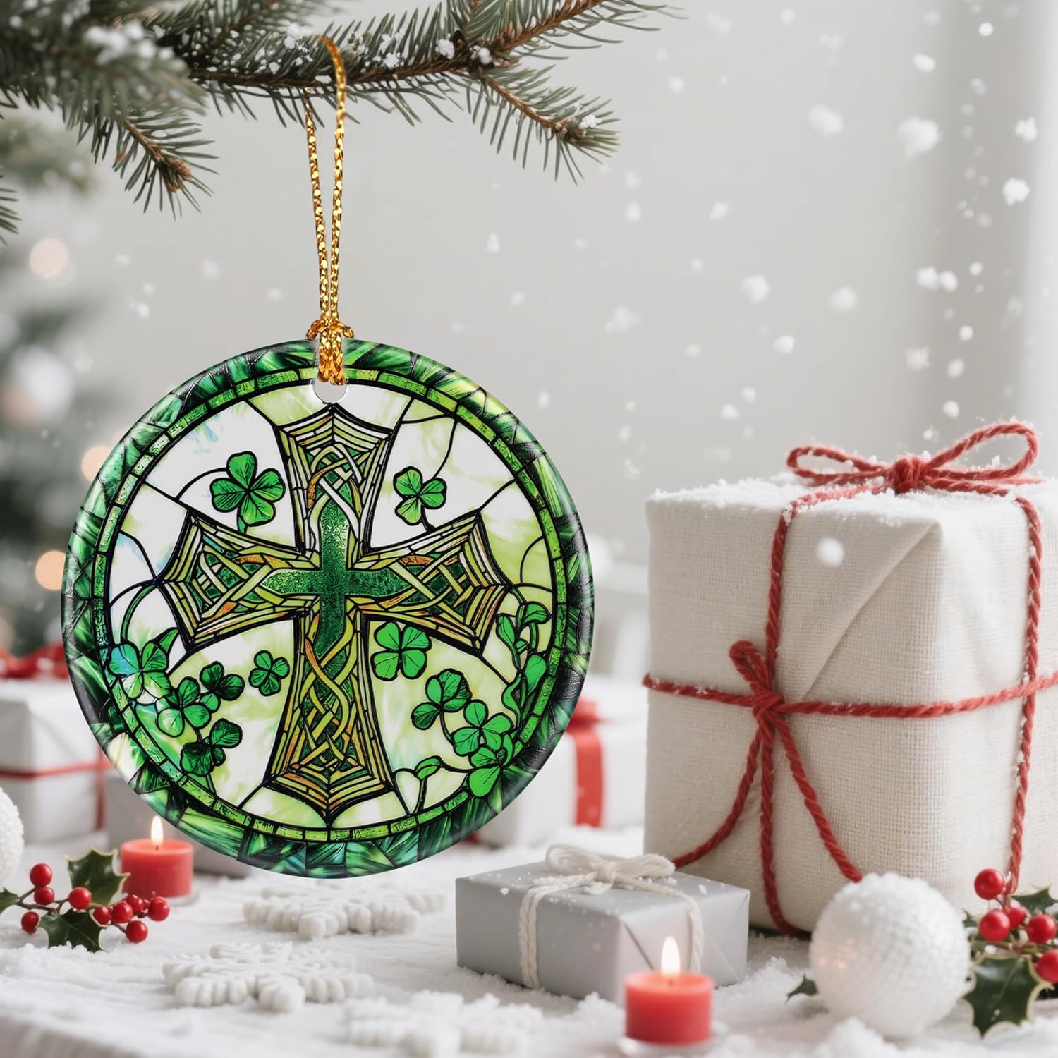Religious Christmas Tree Decorations, Christmas Ornaments, Keepsake Ornaments, Holiday Decor, Cross Gifts, Christian Gift, Religious Gift, Holiday or Xmas Gifts