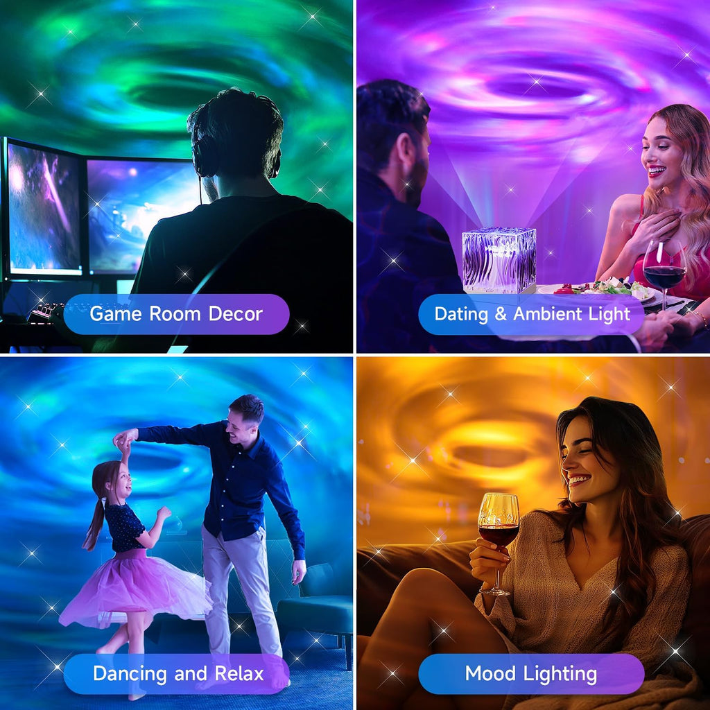 Space Projector for Bedroom, 18 Colors Hologram Cube Galaxy Projector for Bedroom, Dimmable Galaxy Light Projector for Bedroom,Remote Galaxy Lamp for Bedroom,Kids Night Light Projector for Teen Gifts
