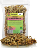 Premium New Zealand Sphagnum Moss by Gardenera - Organic Hand Mixed Long Fibered Sphagnum Moss Orchid - 4 Quart