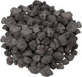 10LB Black Lava,Lava Rock Granules,Stones for Indoor Gas Fireplaces, Fire Pits, and Fire Pit Tables, Gas Fireplace Rocks, Fire Pit Stones for Outdoor Grills and Landscaping(1.2"-2")
