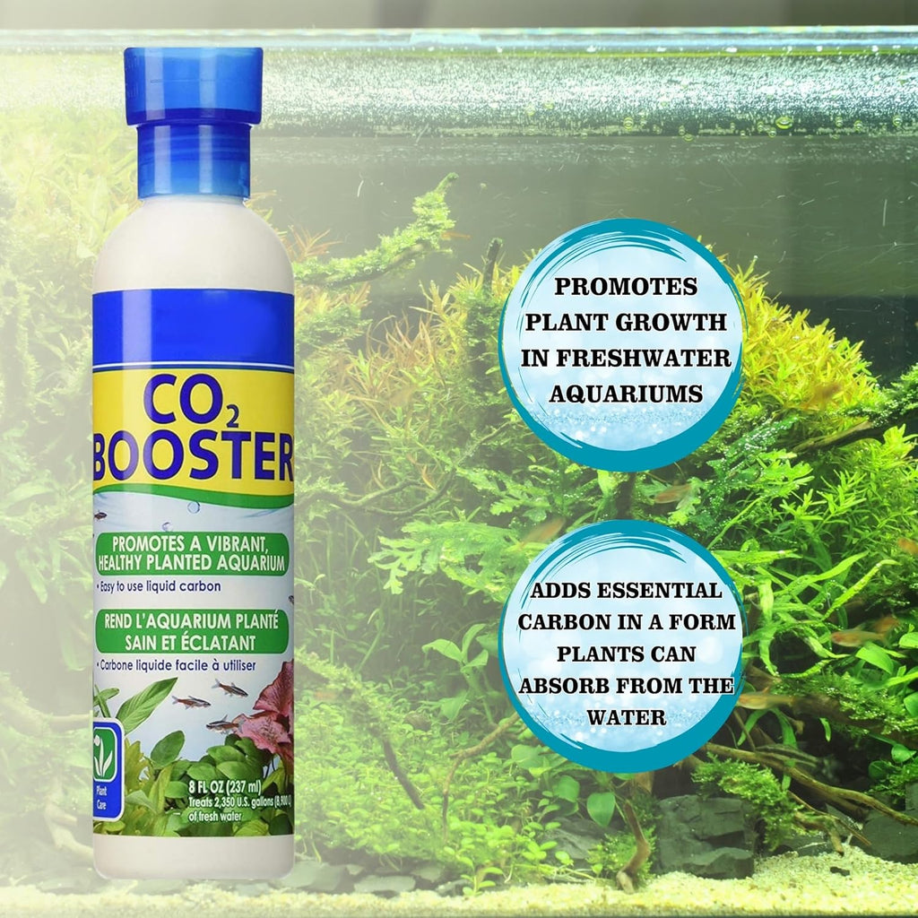 Aquarium Plant Care Kit with C02 B00STER 8 FL oz, Leaf Zone 16 FL oz, Root Tabs 10-Counts & Trinity Treats Microfiber Cleaning Cloth for Freshwater Aquariums