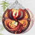 Christmas Ornament, 2025 Ornaments for Christmas Tree, Stained Glass Hanging Ornament, Holiday Ornaments, Unique Gift Idea - Soaring Phoenix
