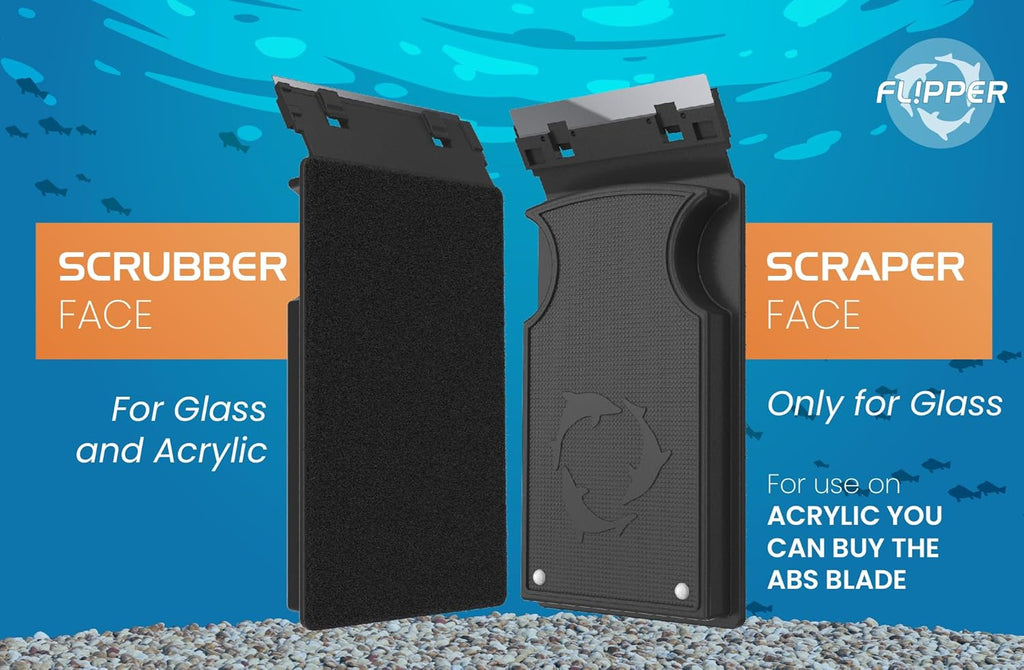 FL!PPER Flipper Magnetic Aquarium Glass Cleaner & Fish Tank Accessories | Effortless Algae Remover for Fish Tank (Max)