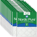 Nordic Pure 20x25x1 (Actual Size: 19 1/2 x 24 1/2 x 3/4) Poly Green MERV 6 AC Furnace Air Filters – Reduces Dust, Pollen, Pet Dander & Allergens – 24-Pack