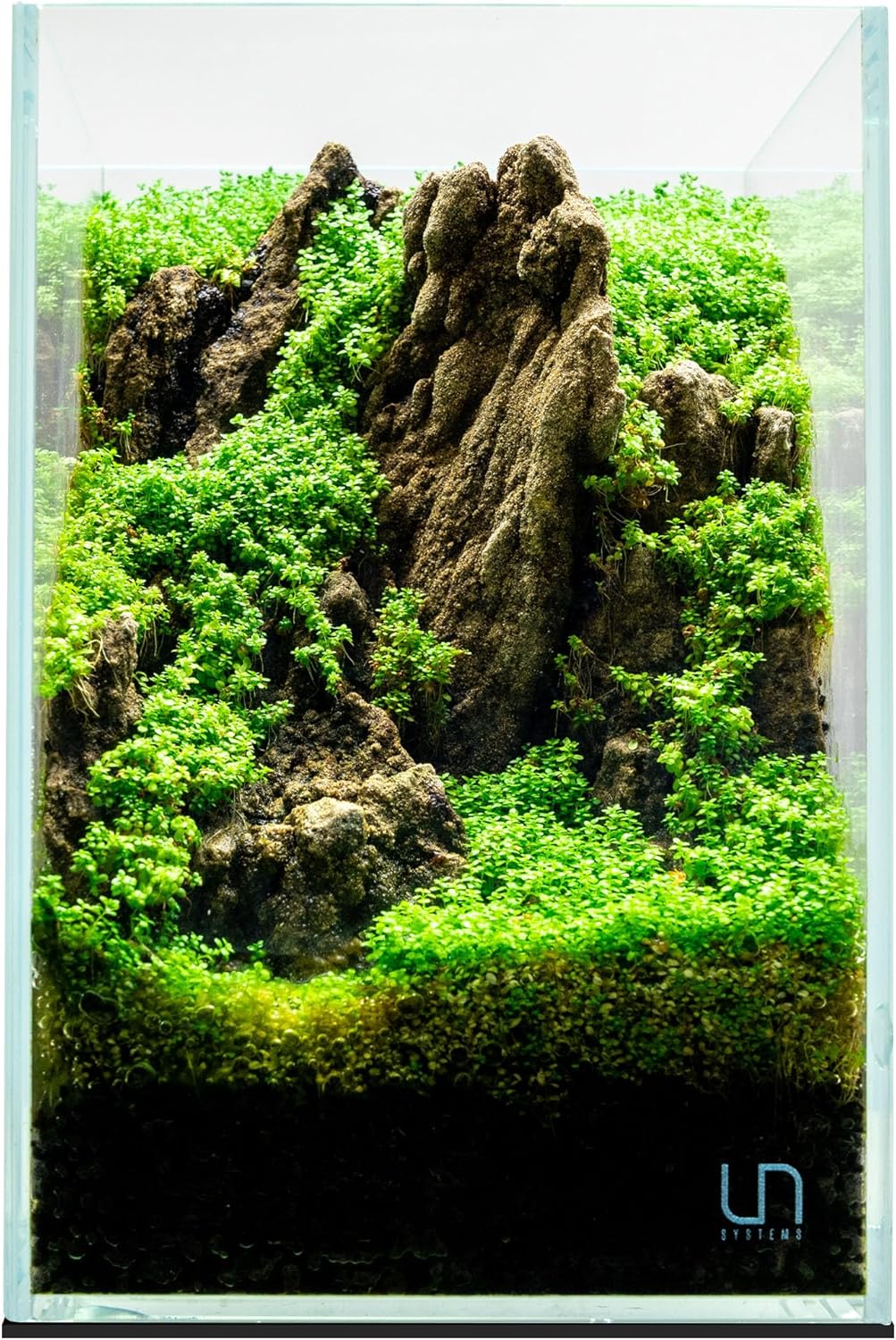 UNS Ultra Clear Rimless Tank - 10.6GAL | 40.5L - 11.81x11.81x17.71 | 30x30x45 CM, 5mm Glass Thickness, Leveling Mat Included - Low Iron, High Clarity Fish Tank w/ 45° Mitered Edge - [30T]