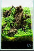 UNS Ultra Clear Rimless Tank - 10.6GAL | 40.5L - 11.81x11.81x17.71 | 30x30x45 CM, 5mm Glass Thickness, Leveling Mat Included - Low Iron, High Clarity Fish Tank w/ 45° Mitered Edge - [30T]