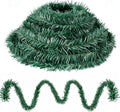 200 Ft Christmas Miniature Artificial Pine Garlands Mini Green Pine Greenery Roping Garlands Miniature Thin Wired Stems Ties for Xmas DIY Crafts Holiday Season Outdoor Indoor Party Decorations