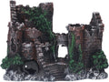 Pilipane Aquarium Castle Decoration Lifelike Hideout Resin Fish Tank House Ornament for Saltwater Freshwater Aquariums Home Fish Tanks