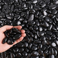 Black Pebbles for Plants 3lb Bulk Bag 0.5"- 1" Aquarium Gravel Decorative Polished Stone Natural River Rocks for Fish Tank…
