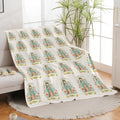 Cute Cartoon Virgin Mary Throw Blanket Gifts for Kids Girls Boys Adults Soft Cozy Plush Fluffy Fuzzy Fleece Blanket Decor 60''X80''