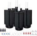 ALEGI 4pcs Large Aquarium Sponge Filter with Suction Cups, Check Valves for Breeding Fry Betta Shrimp Fish Tank ((Upgrade) 20-50 Gal 4 Pcs)