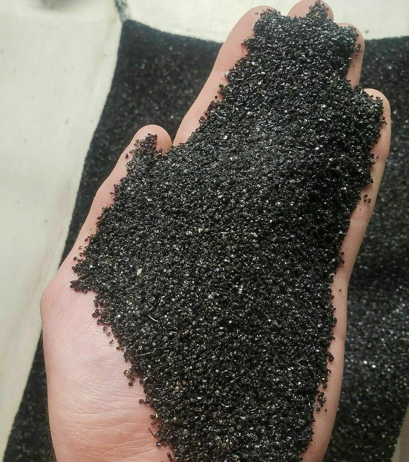 TheFrogHouse Black Aquarium Sand Substrate (10lbs)