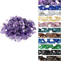 onlyfire 10 Pounds Fire Glass for Propane Fire Pit, 1/2 Inch Reflective Firepit Glass Rocks for Gas Fireplace and Fire Pit Table, Purple