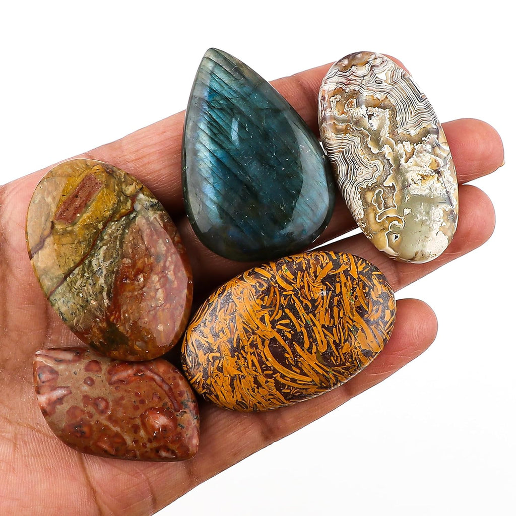 150+ carats Mix Shape Mix Stone Gemstone Crystals, Wholesale Cabs, Wire Wrapping, Polished Crystals, Natural Stones, Jewelry Making Supplies, DIY Stone, AA+ (5 Pcs)