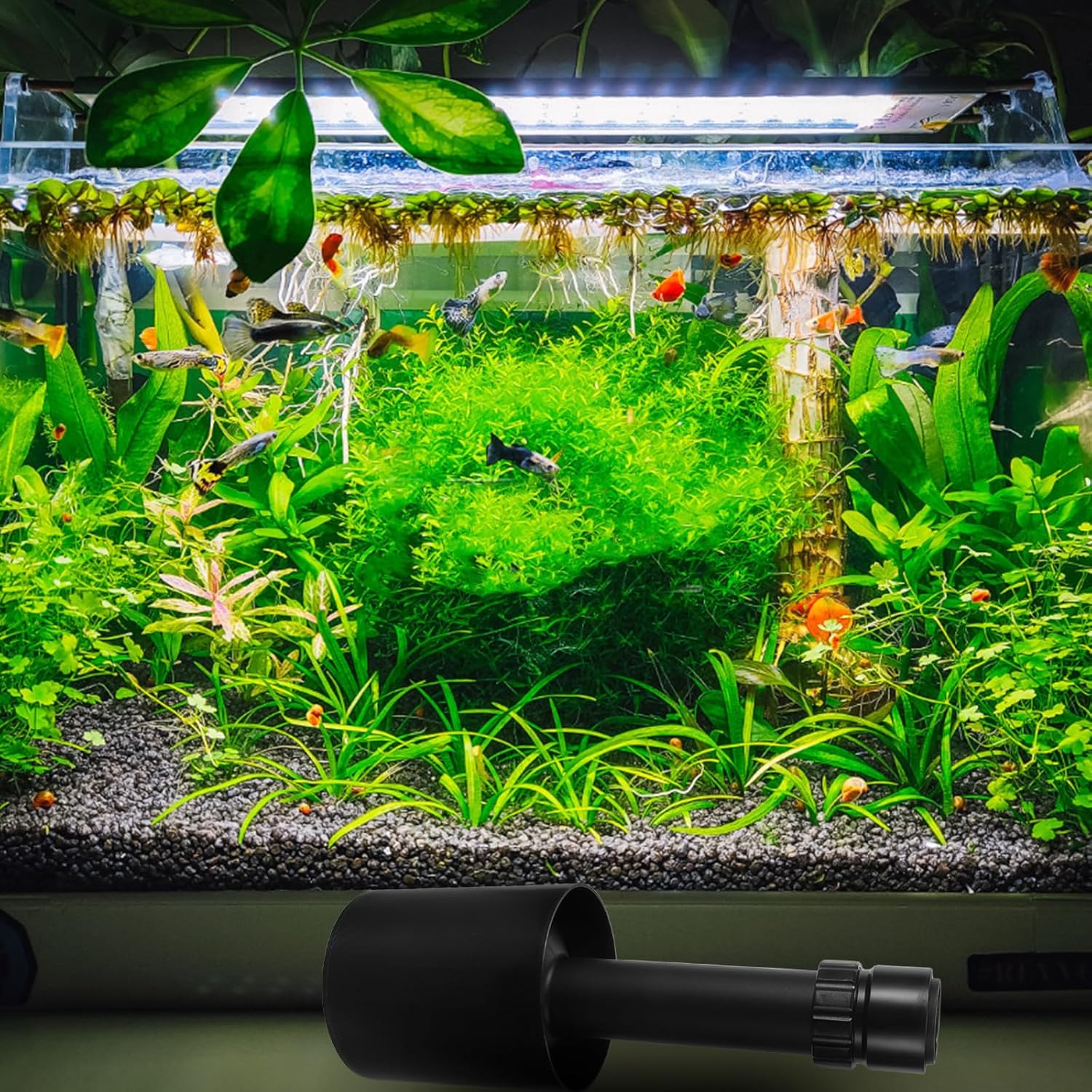 Aquarium Surface Skimmer: Efficient Debris Removal Skimmer Filter - Replacement Water Surface Film Removal for 40㎡ Freshwater Saltwater Aquarium Fish Tank Pond