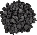 Onlyfire Black Lava Rock 10 Pounds Volcanic Lava Stones for Indoor Outdoor Fire Pits Fireplaces Gas Grill and Landscaping, 0.3-0.6 Inch
