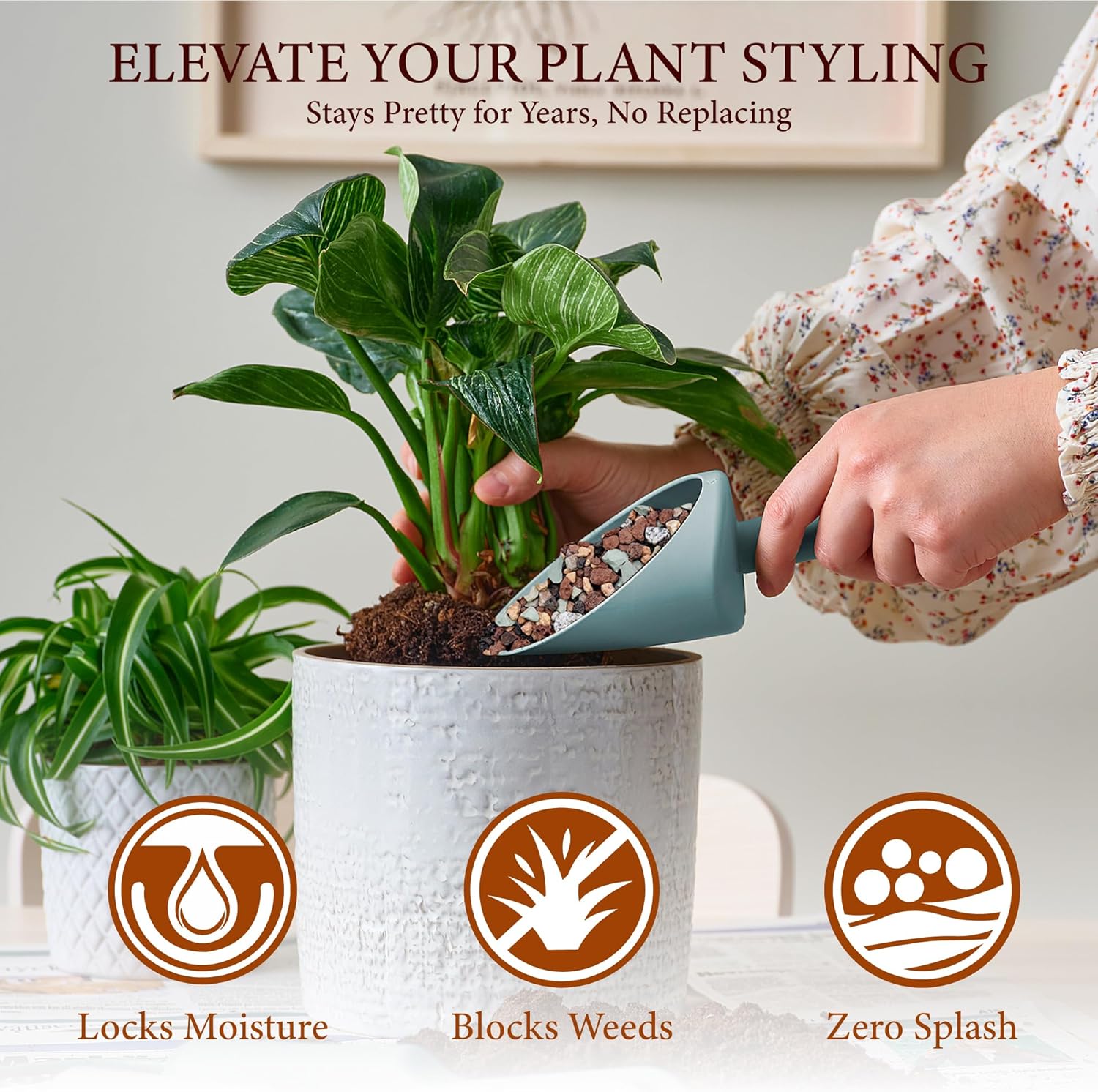 18LB Lava Rocks for Plants-3/8 Volcanic Rock for Succulent Potting Mix, Cactus, Orchids & Bonsai-Porous Horticultural Grit for Drainage, Aeration & pH Balance - Decorative Top Dressing