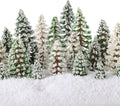 Skylety 35 Pieces Model Trees 1.2-6.3 Inch Mixed Miniature Trees Diorama Supplies Fake Plants Train Scenery Landscape Christmas Village Architecture DIY Crafts(Dark Green, Green, White,Snowy Cedar)