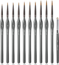 Golden Maple Miniature Paint Brushes Drybrush-10pcs Model Detail Paint Brush Set, Small Fine tip Brushes for Acrylic, Watercolor & Paint by Number, Figurine