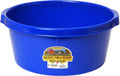 Little Giant® Plastic All-Purpose Tub | Plastic Pond Tub | Feed Tub | Durable Plastic Livestock Feeding Pan with Hand Grips | Made in USA | 6.5 Gallons | Blue