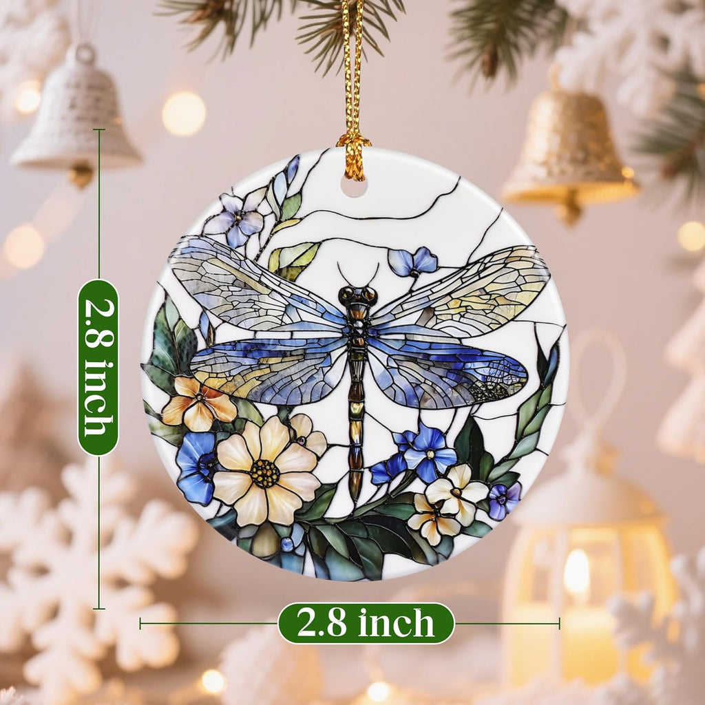 Christmas Ornaments, Dragonfly Ornament, Christmas Tree Ornaments, Xmas Decorations, Holiday Decorations, Gifts for Dragonfly Lovers, Holiday Party Gifts, and Xmas Gift Ideas