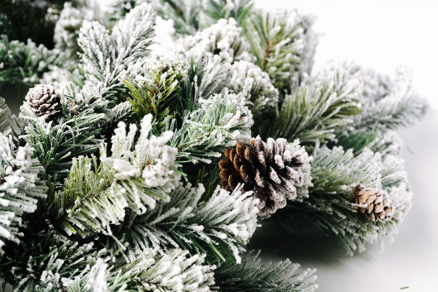 CraftMore Frosted Forest Pine Garland 6 Feet